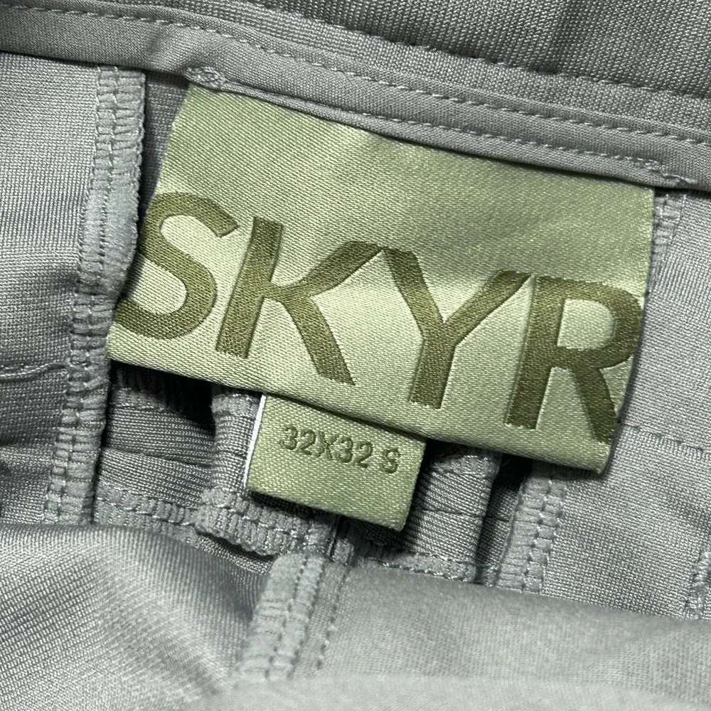 SKYR Pants Mens 32x32 Gray Slim Fit‎ Stretch Golf Khakis Moisture Wicking